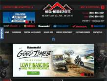 Tablet Screenshot of mega-motorsports.com